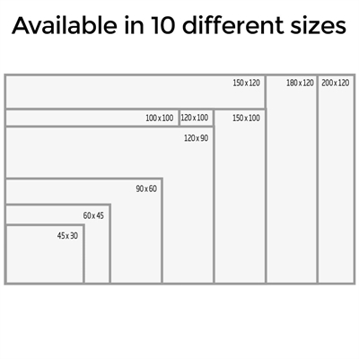 Whiteboard BASIC lackerad, 30x45cm