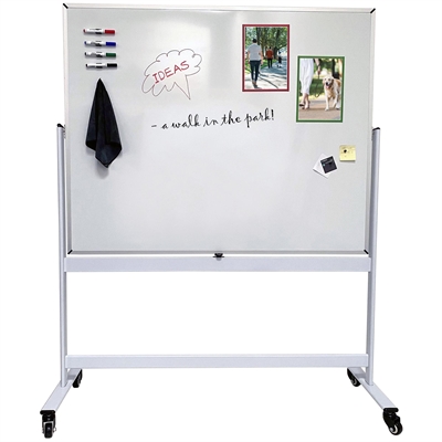 Whiteboard Pro Flip Chart, 150 x 120 cm blädderblock på stativ med hjul