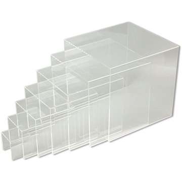 Häckande klara hyllor - 7 Stk. - Transparent