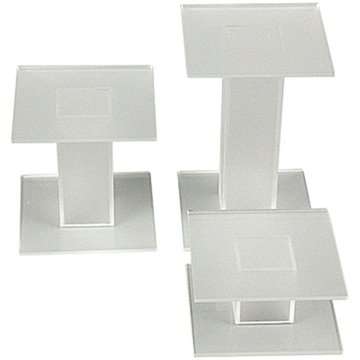 Presentationspodium - 3 Stk. - Matt Transparent