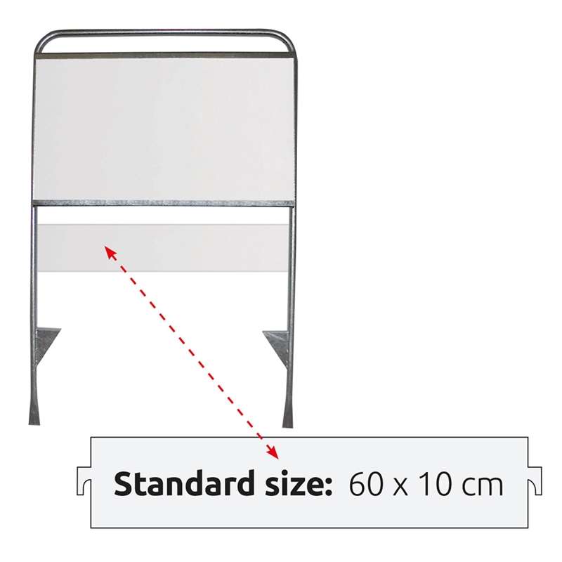 Estate Sign Budget Panel storlek 60x10 cm i 3 mm polystyren