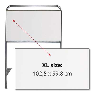 Estate Sign XL Logoplåt 102,5x59,8cm i 3 mm polystyren