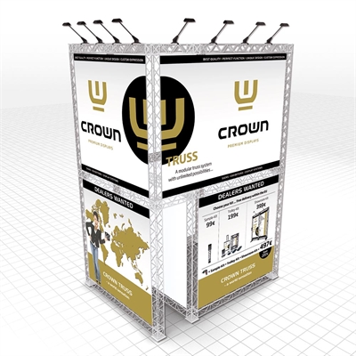 Crown Truss 15 3-delad vägg - vit