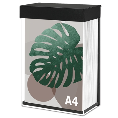 Akryl Broschyrhållare för vägg - vertikal - A4 - 21x29,7 cm