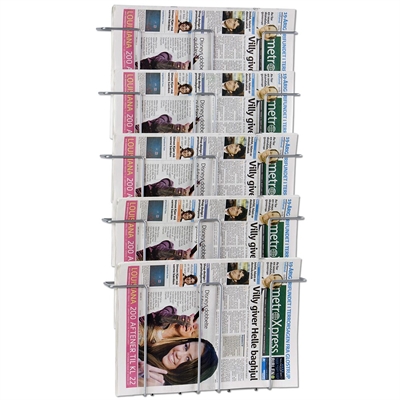 Tråddisplay för tidningar och tidskrifter - Tabloid - 28,5x40 cm