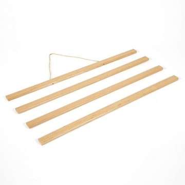 Träaffischhängare i ljus bok. affischtavla i trä, magnetisk - 50cm set