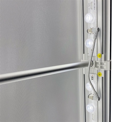 LED -Tex Light stand display dubbelsidig