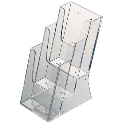 Multi Dispenser, broschyrhållare i akryl, 3 x M65