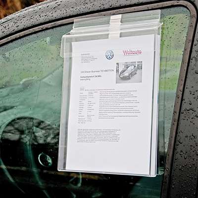Beslag för utomhusbroschyrer och visitkortshållare i akryl