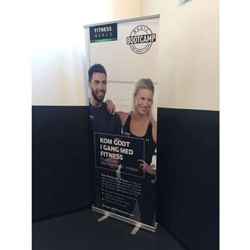 Klassisk Roll-up enkelsidig - 85x200 cm - silver