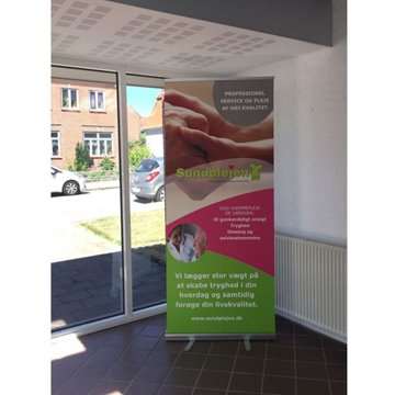 Klassisk Roll-up enkelsidig - 85x200 cm - silver