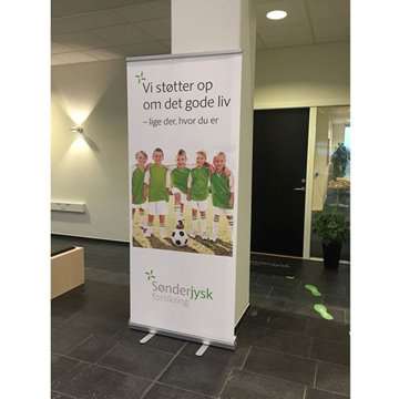 Business Roll-up, enkelsidig kassett, 85 cm, aluminium i väska med längsgående dragkedja