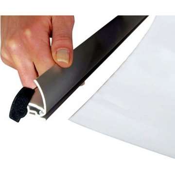 Flex Roll-up, dubbelsidig kassett, silver, 80 x 230 cm