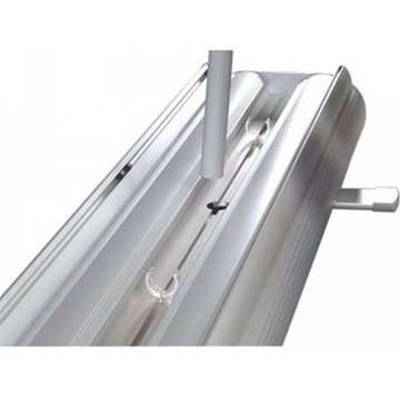 Flex Roll-up, dubbelsidig kassett, silver, 80 x 230 cm
