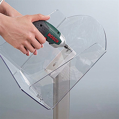 BROSCHYRSTÄLL A4 Alu - liggande. Kvadrat meter