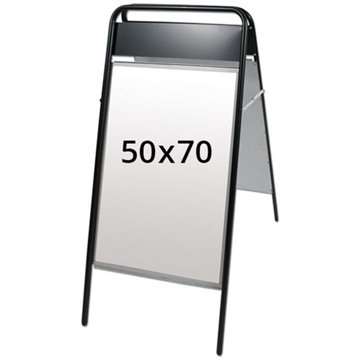 Expo Sign Gatuställ/Easy Sign Gatupratare - 50x70 cm - svart