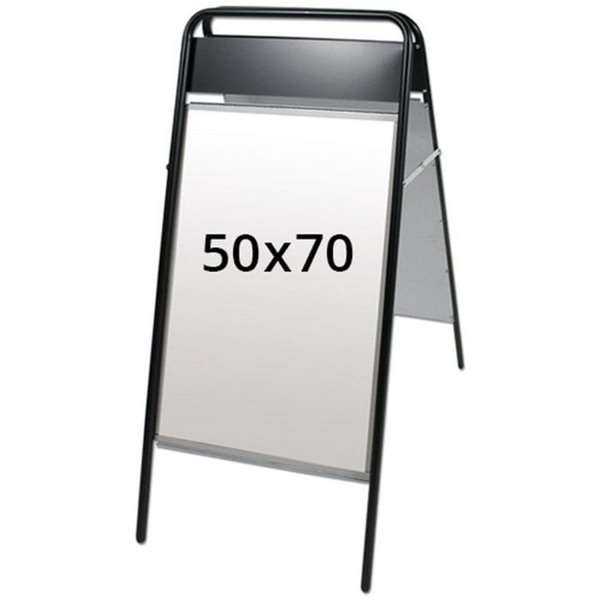 Expo Sign Gatuställ/Easy Sign Gatupratare - 50x70 cm - svart