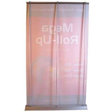 Mega Roll-up enkelsidig kassett, silver