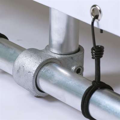 Banner Tube Fristående Ram, fristående ram av aluminiumrör 0,3 mm / Ø 48 mm - 200 x 50 cm