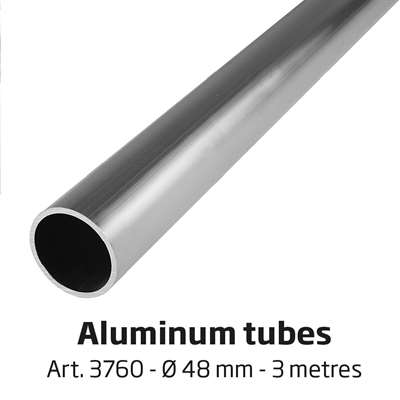 Banner Tube Fristående Ram, fristående ram av aluminiumrör 0,3 mm / Ø 48 mm - 200 x 50 cm