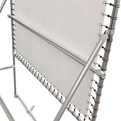 Banner Tube High Stand , fristående ram av aluminiumrör 0,3 mm / Ø 48 mm - 100 x 100 cm 