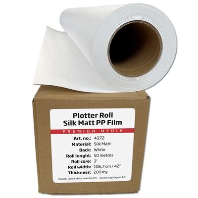 Plotterrulle Silk Matt PP-film