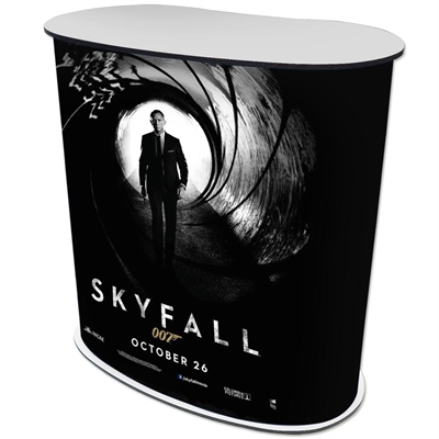 Oval, böjd disk