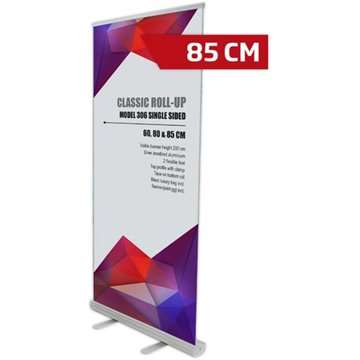 Klassisk Roll-up enkelsidig - 85x200 cm - silver