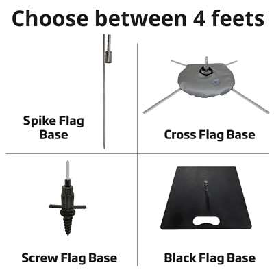 Cross Flag Base, korsfot och vattenväska för beachflaggaa