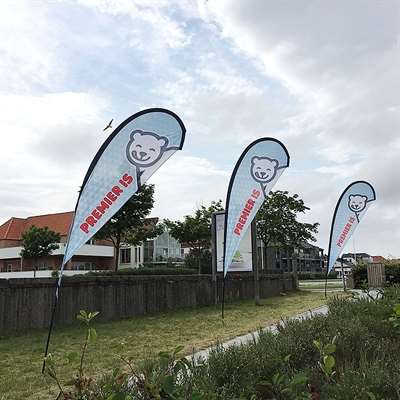 Beach Flagga, Outdoor Drop Flagga Liten
