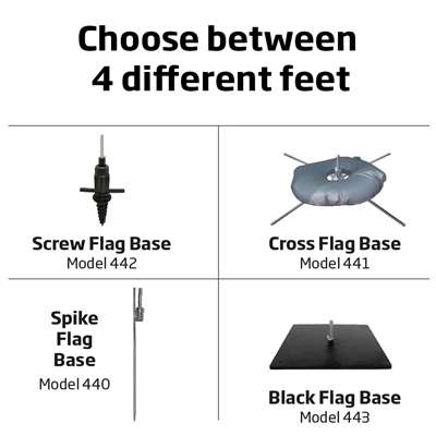 Stang til beachflaggaa, Outdoor Bow Flag, Medium