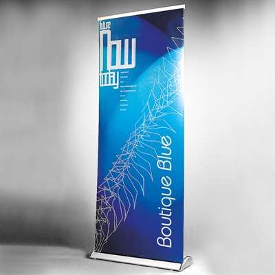 Expo Roll-up kassett, silver, enkelsidig