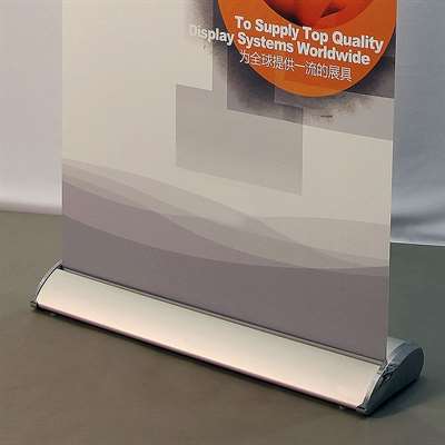Expo Roll-up kassett, silver, enkelsidig