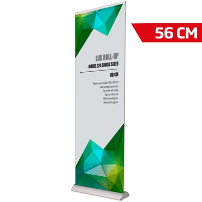 Lux Roll-up kassett, silver, enkelsidig