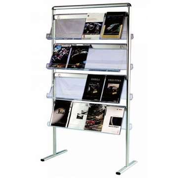 Info Line Mega Broschyrstativ dubbelsidig - 32xA4 - 21x29,7 cm
