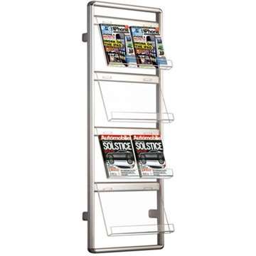 Info Line Wall Broschyrhållare för vägg - 8xA4 - 21x29,7 cm