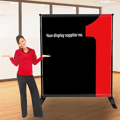 Banner Wall Teleskop, max. 240x240cm, sort