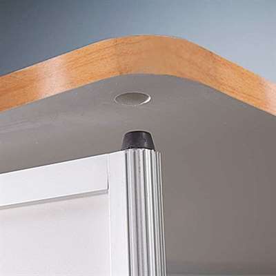 Curved Counter mässdisk med trä bordsskiva