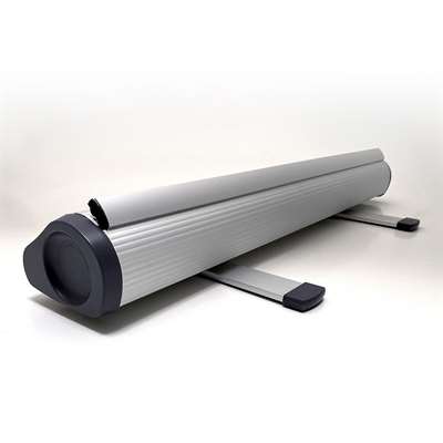 Flex Roll-up kassett, silver, enkelsidig, inkl. väska