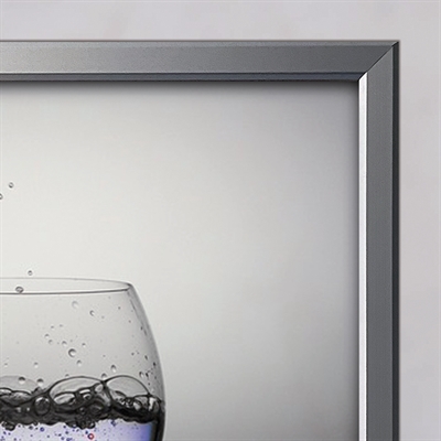 Alu snäppramar - 20 mm - 70x100 cm - silver