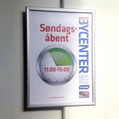 Alu snäppramar - 32 mm - A3 - silver