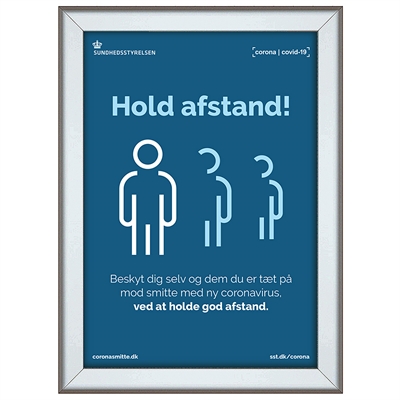 Alu snäppramar - 32 mm - A3 - silver