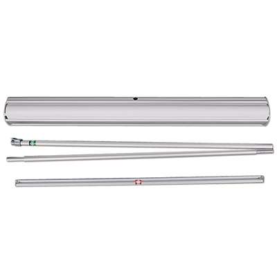Euro Roll-up enkelsidig - 85x220 cm - silver - med banderoll och tryck