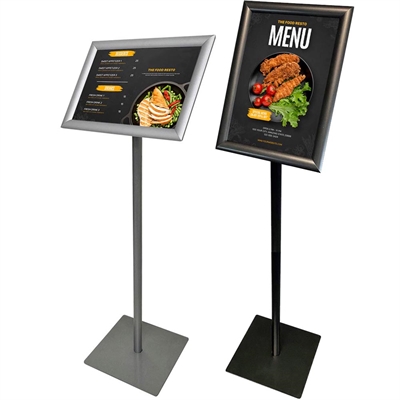 BASIC Infostand A4, silver/svart