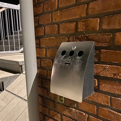 Askfat i borstat stål
