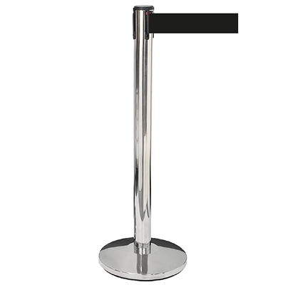 Silver Barrier stolpe - 1 Stativ med 3 meter svart band