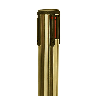 Crowd Barrier, Guld med 3 meter rött bälte