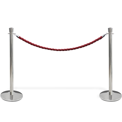 VIP spärrstolpe för rep - Silver