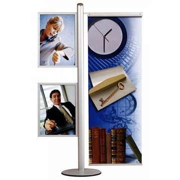 Multi Stander 16 - Dubbelsidig med Slide-in banner