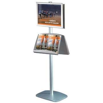 Mini Multi Stand - Dubbelsidig snäppram + A3 stålhylla
